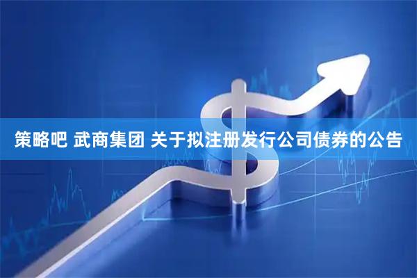 策略吧 武商集团 关于拟注册发行公司债券的公告